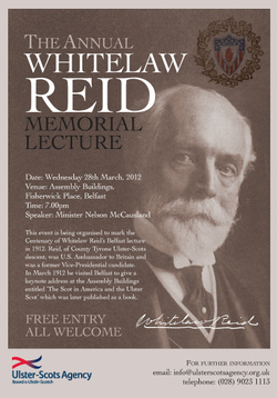 Join us for the Annual Whitelaw Reid Memorial Lecture on Wednesday 28th March picture