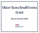 Small Events Grant Now Open - Burns Night