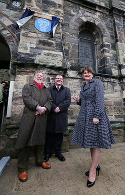 Foster unveils blue plaque in honour of Thomas Sinclair  picture