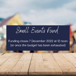 Small Events Fund Reopens picture