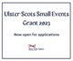 Small Events Grant Programme Opens for 2023 