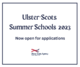 Ulster-Scots Summer Schools Grant Opens